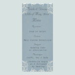 Elegant Blue with White Swirls Wedding rack cards