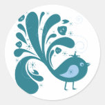 elegant bluebird stickers
