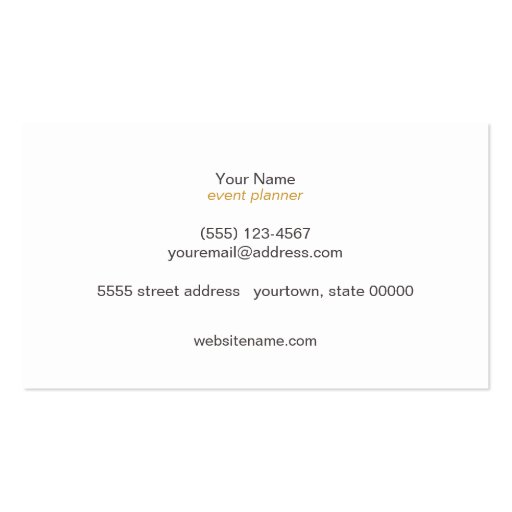 Elegant Bokeh Gold Striped Light Gray Chic Business Card Templates (back side)