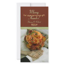 Elegant Bouquet Thank You photo cards