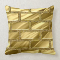 Elegant Brick Pattern Throw Pillow