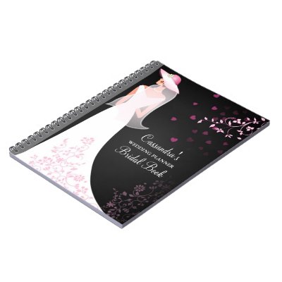 Elegant Bridal Planner Wedding Journal Notebook by SquirrelHugger