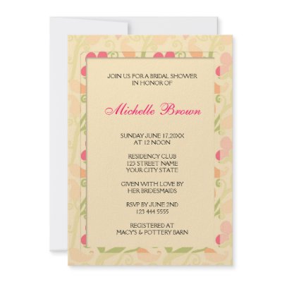 Elegant Bridal Shower Invitation