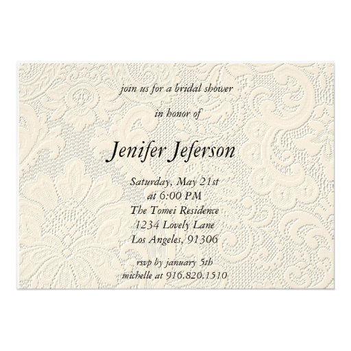 Elegant Bridal Shower Invitation