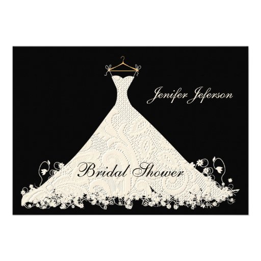 Elegant Bridal Shower Invitation (front side)
