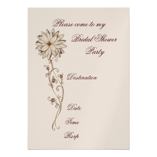 Elegant Bridal Shower Invitation