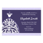 Elegant Bridal Shower Invitation (Purple)