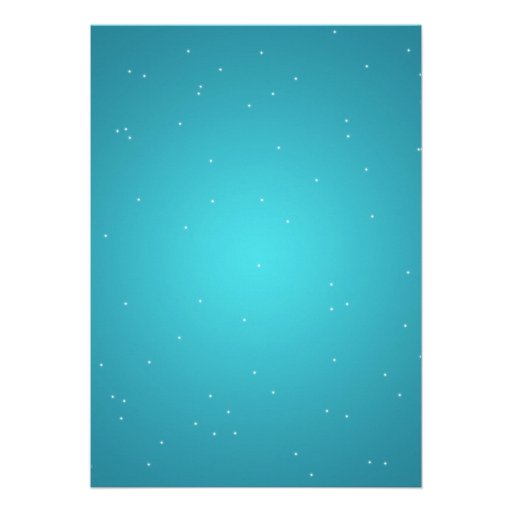 Elegant Bridal Shower Magic Sparkle Turquoise Custom Invitations