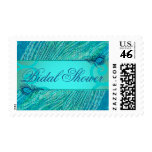 Elegant bridal shower postage stamps