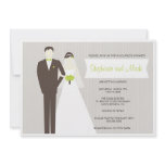 Elegant Bride and Groom Couples Shower Invitation
