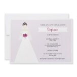 Elegant Bride Bridal Shower Invitation