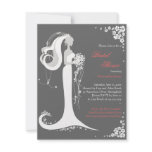 Elegant Bride Bridal Shower Party Announcement