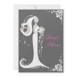 Elegant Bride Bridal Shower Party Announcement