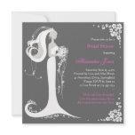 Elegant Bride Bridal Shower Party Announcement