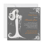 Elegant Bride Bridal Shower Party Announcement