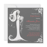 Elegant Bride Bridal Shower Party Announcement