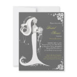 Elegant Bride Bridal Shower Party Announcement