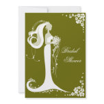 Elegant Bride Bridal Shower Party Announcement