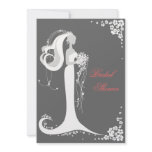Elegant Bride Bridal Shower Party Announcement