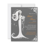Elegant Bride Bridal Shower Party Announcement