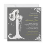 Elegant Bride Bridal Shower Party Announcement