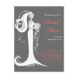 bridal, shower, wedding, bride, invitation, dress,