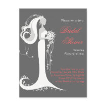 Elegant Bride Bridal Shower Party Invitation 6 postcards by Ruxique Elegant Bride Bridal Shower Party Invitation 6 postcards