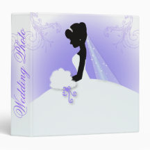 Elegant Bride Silhouette Wedding Binder