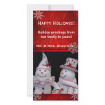 Elegant Bright Red Holiday Photo Card template photo cards
