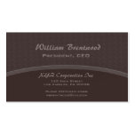 elegant brown curve business card