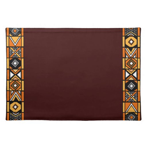 Elegant Brown Safari African Art Placemat Zazzle