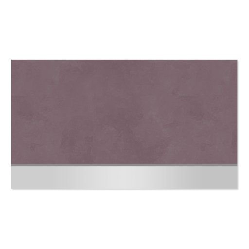 Elegant Burgundy Silver Pale Grey Sponged Business Card Template (back side)