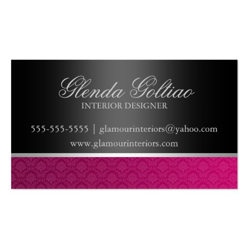 Elegant business card (back side)