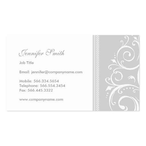 Elegant Business Card (back side)