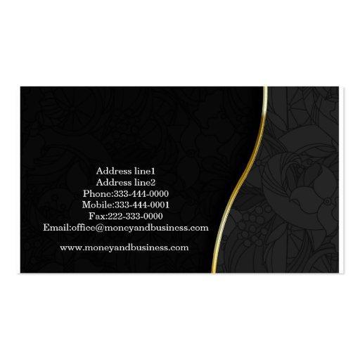 Elegant Business Card (back side)