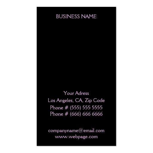 Elegant Business Card (back side)