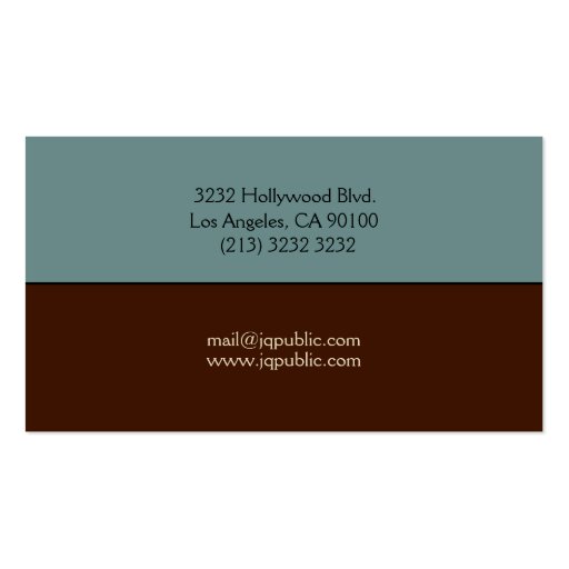 Elegant Business Card (back side)