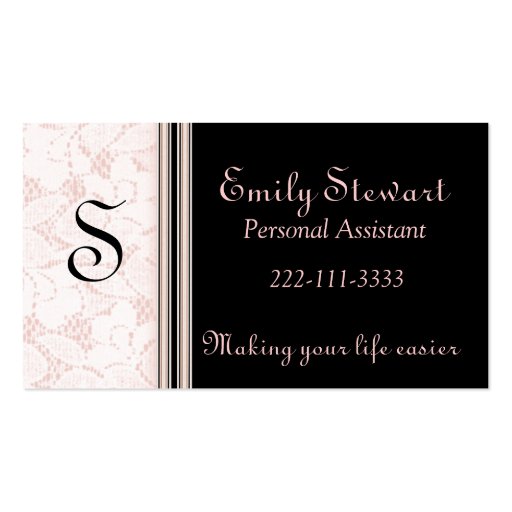 Elegant business Card (front side)