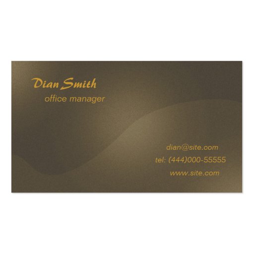 Elegant business card (front side)