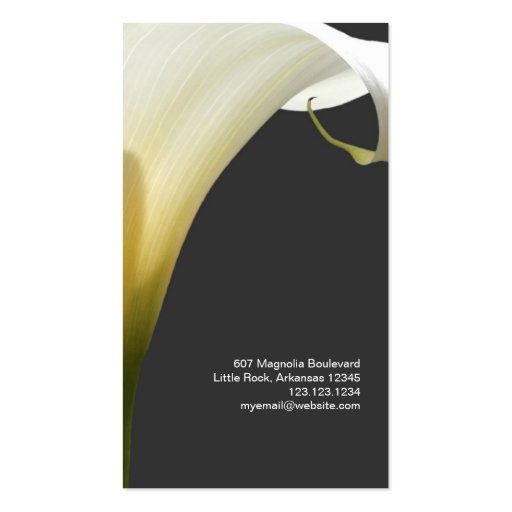 Elegant Business Card (back side)