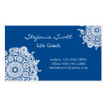 Elegant Business Card in Royal Blue and White