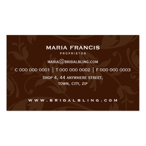 ELEGANT BUSINESS CARD :: royal 3L (back side)