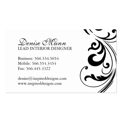 Elegant Business Cards (back side)