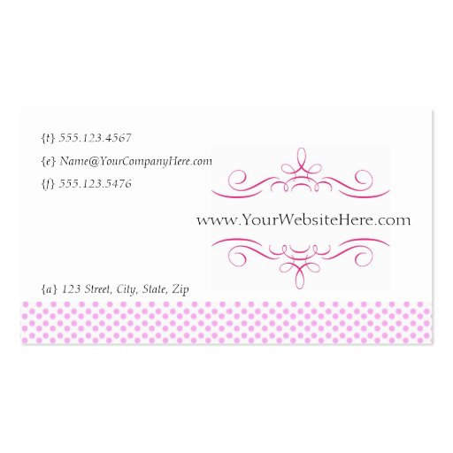 Elegant Business Cards (back side)