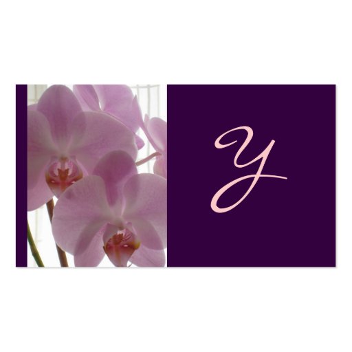 Elegant Business Cards: Orchid