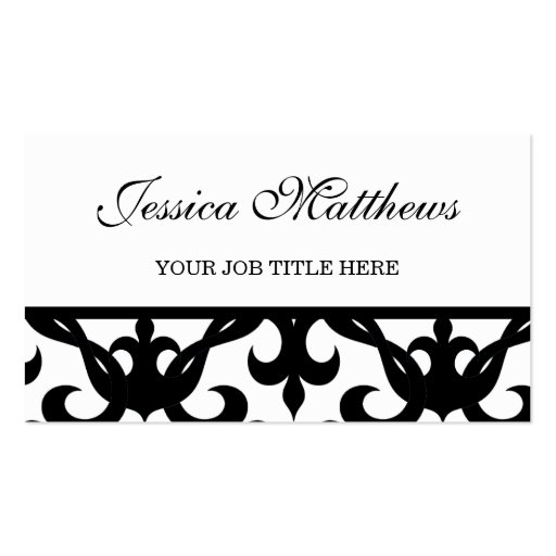Elegant Business Cards - Personalize (front side)
