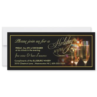 Elegant Business Holiday Party Invitations