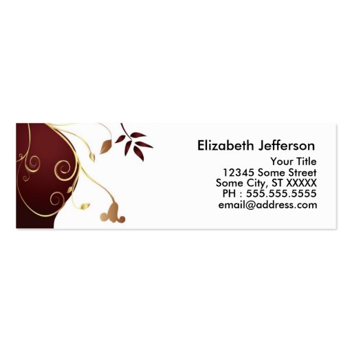 Elegant Businesscard - Skinny Business Card Template