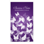 Elegant Butterflies Purple Professional Business Card Templates