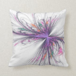 Elegant Butterfly Fractal Mojo Pillow